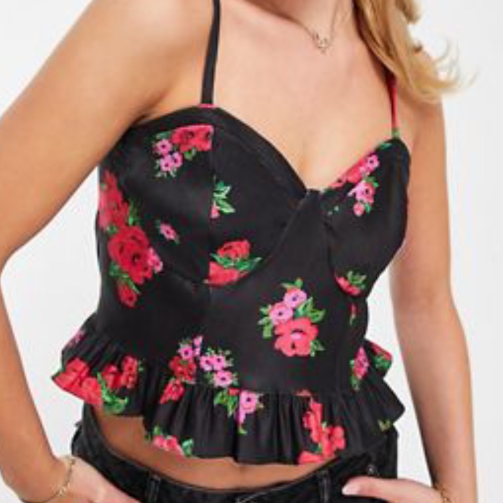 Floral Corset Top